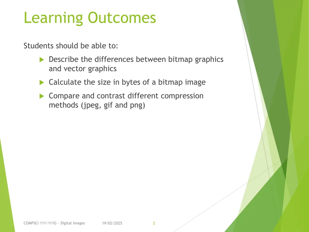 learning outcomes