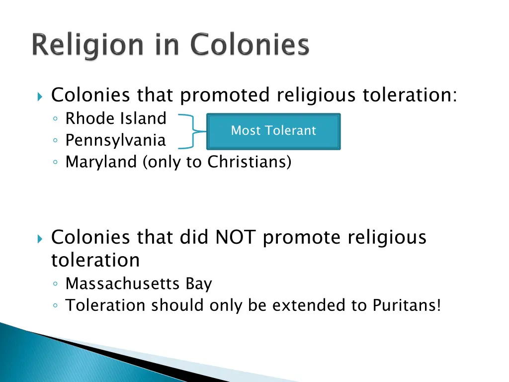 colonies that promoted religious toleration rhode