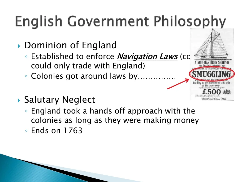dominion of england established to enforce