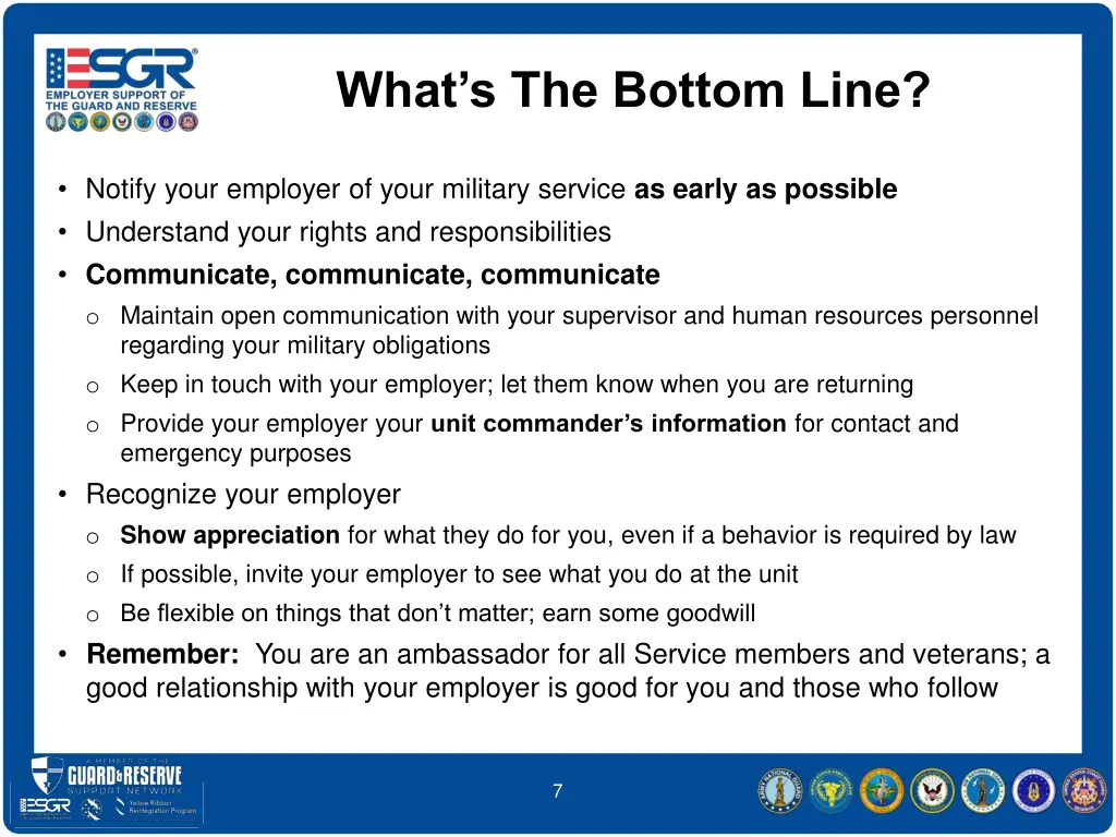 what s the bottom line