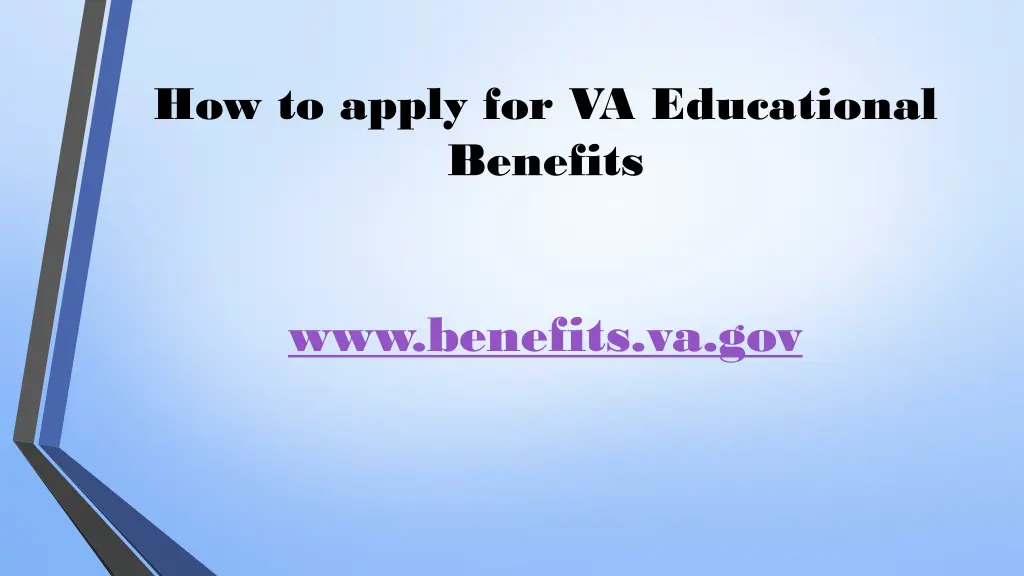 how to apply for va educational benefits