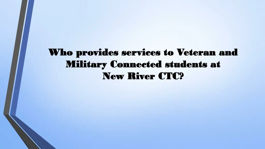 who provides services to veteran and who provides