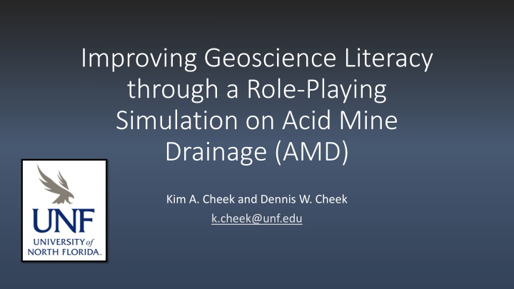 improving geoscience literacy through a role