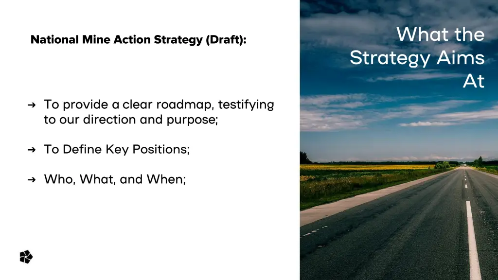 national mine action strategy draft