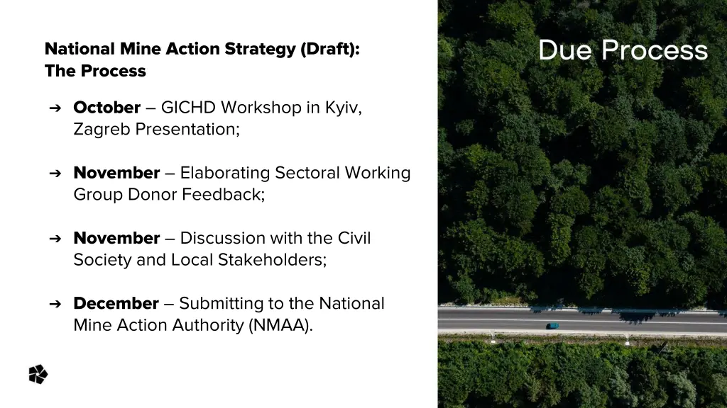 national mine action strategy draft the process
