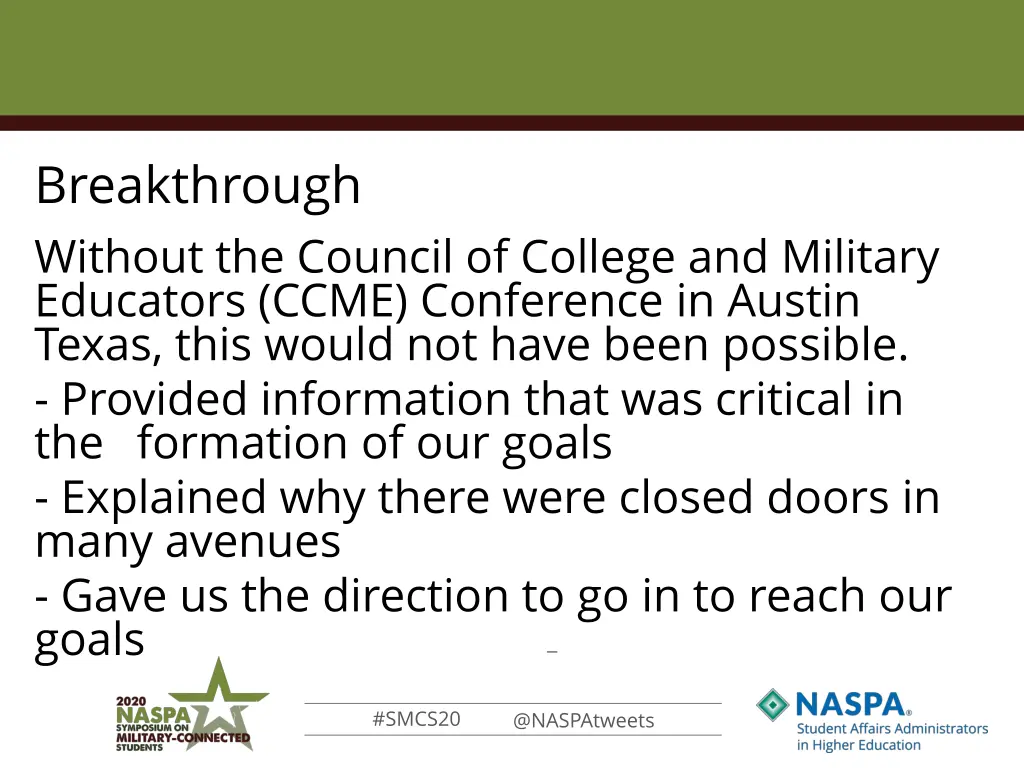 breakthrough without the council of college