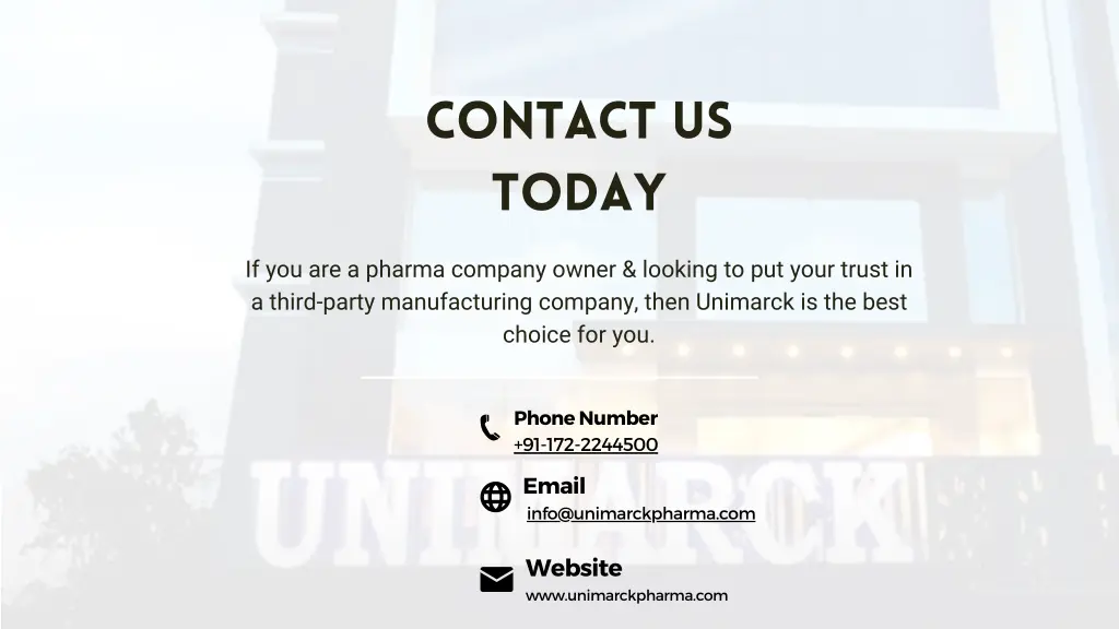 contact us today