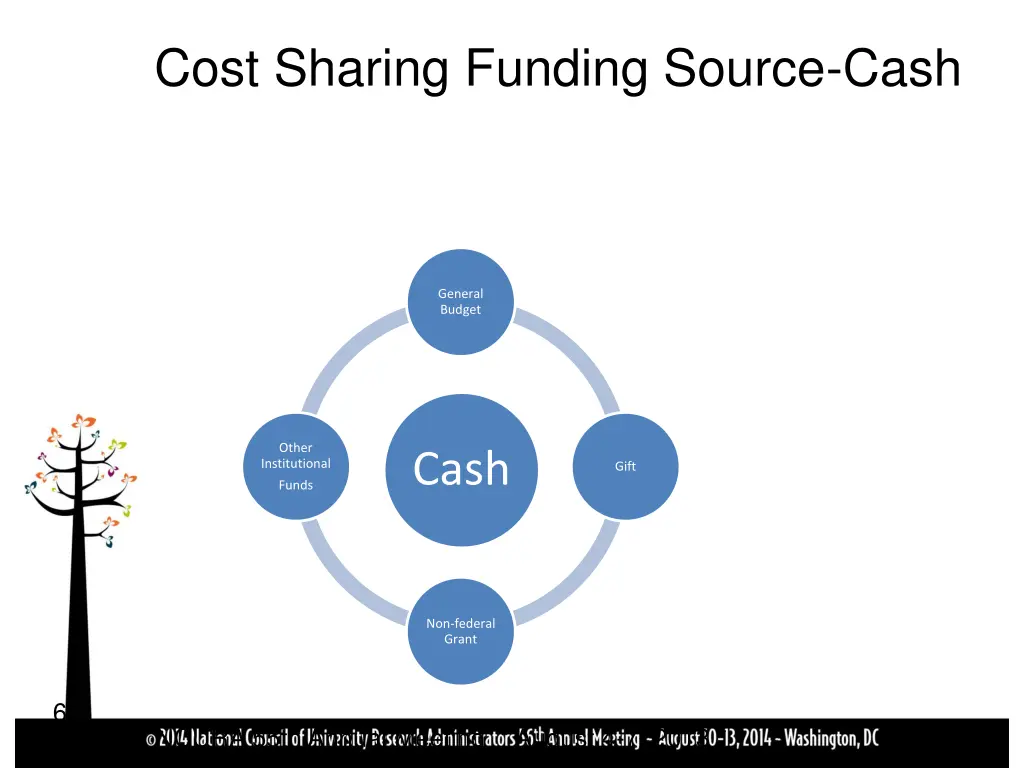 cost sharing funding source cash