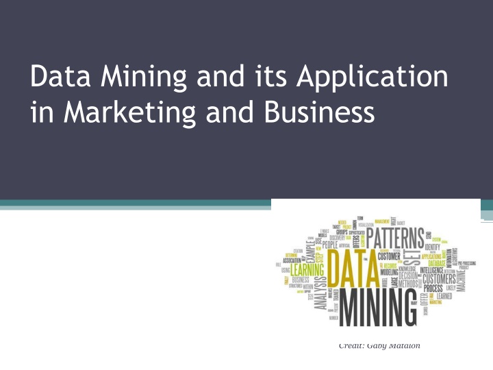 data mining and its application in marketing