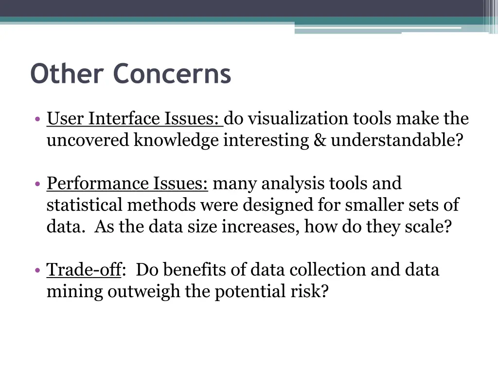 other concerns