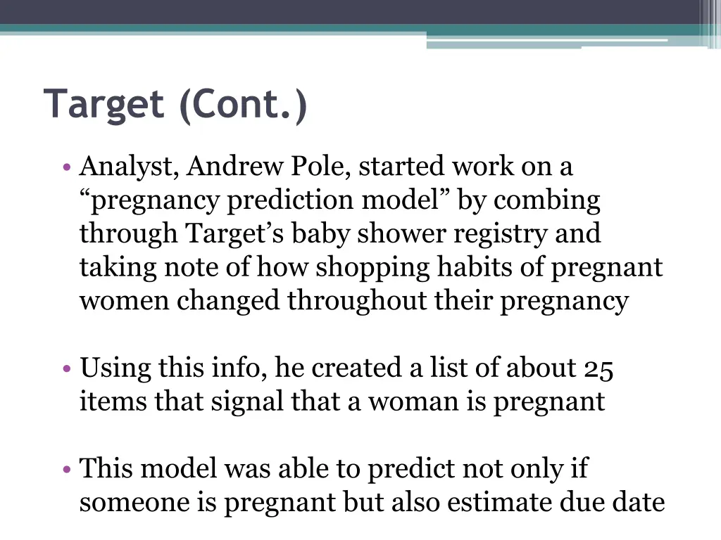 target cont 1