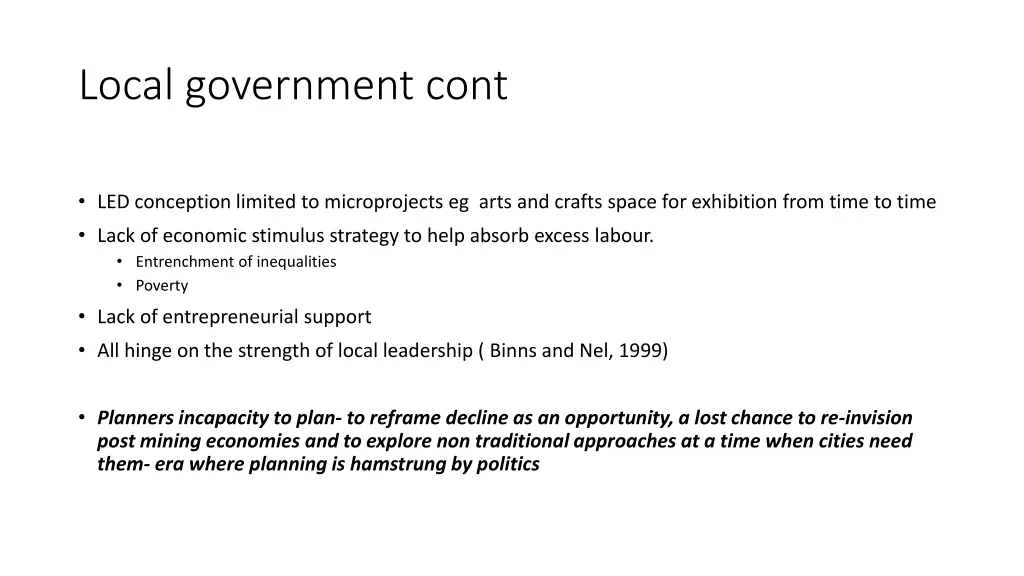 local government cont