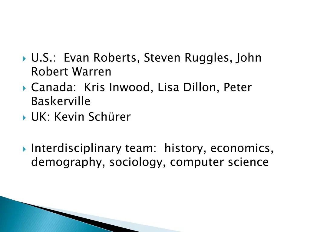 u s evan roberts steven ruggles john robert