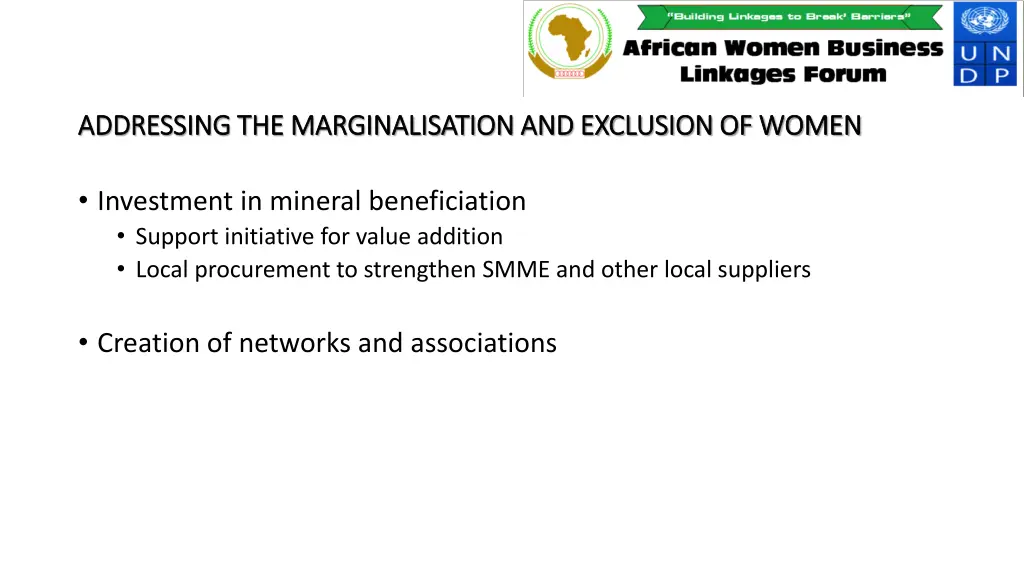 addressing the marginalisation and exclusion 1