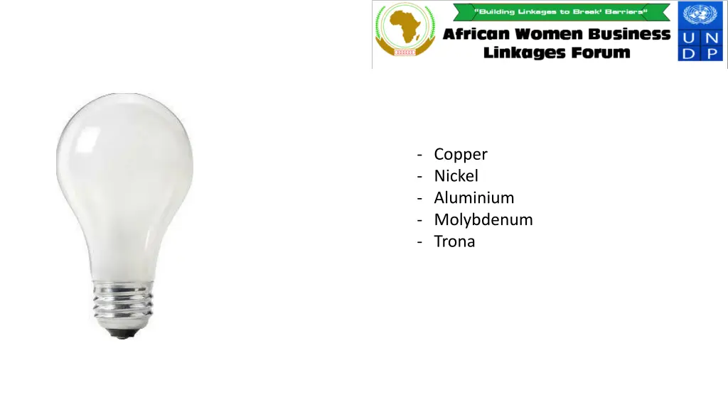 copper nickel aluminium molybdenum trona