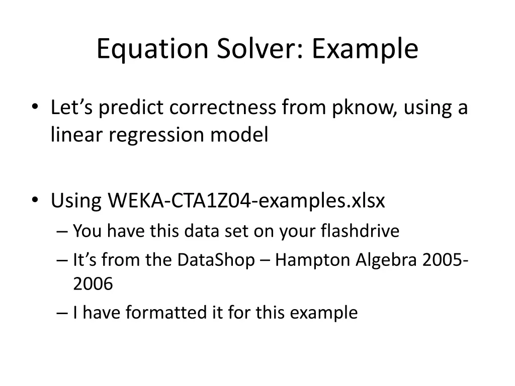 equation solver example