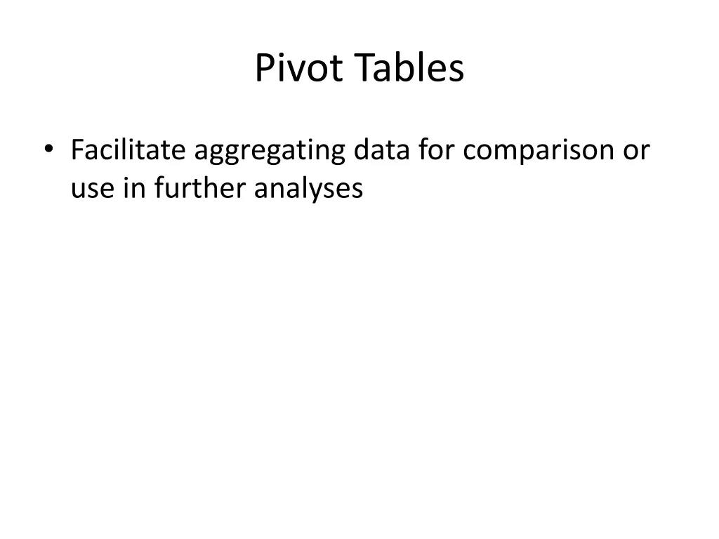 pivot tables 3