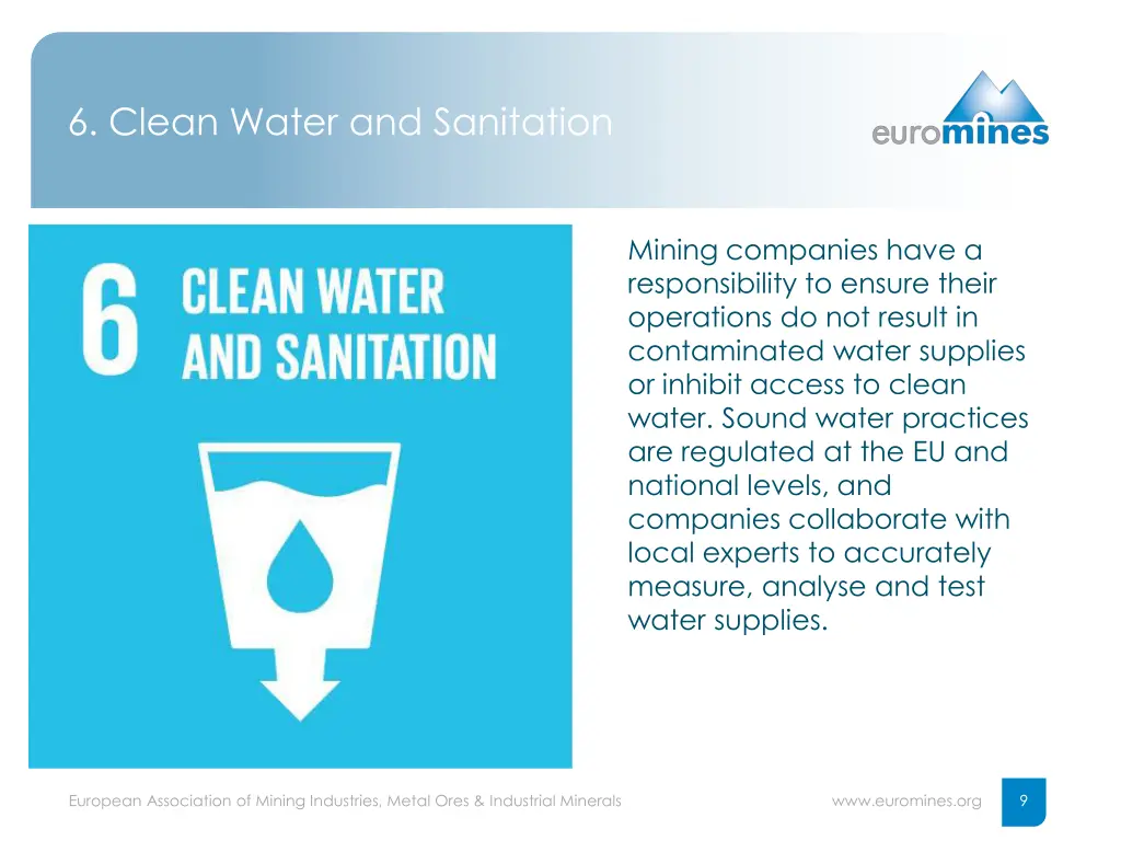 6 clean water and sanitation