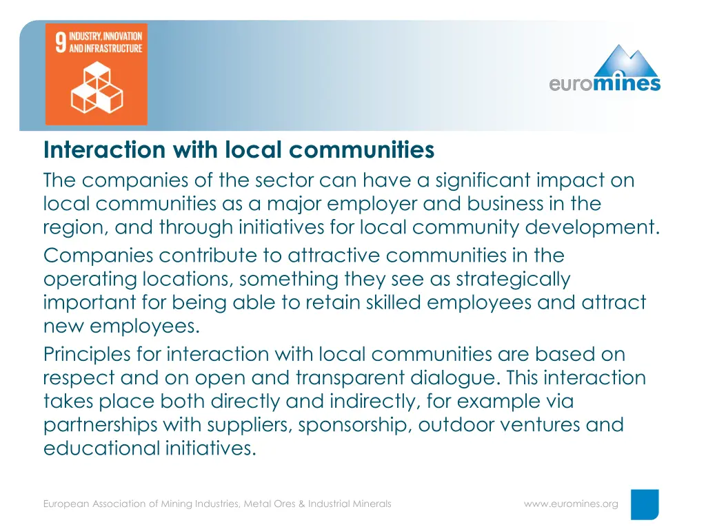 interaction with local communities the companies