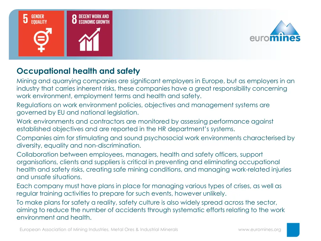 occupational health and safety mining