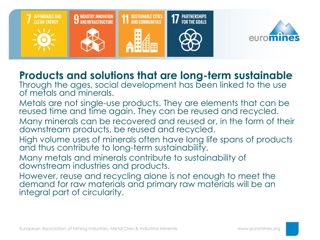 products and solutions that are long term