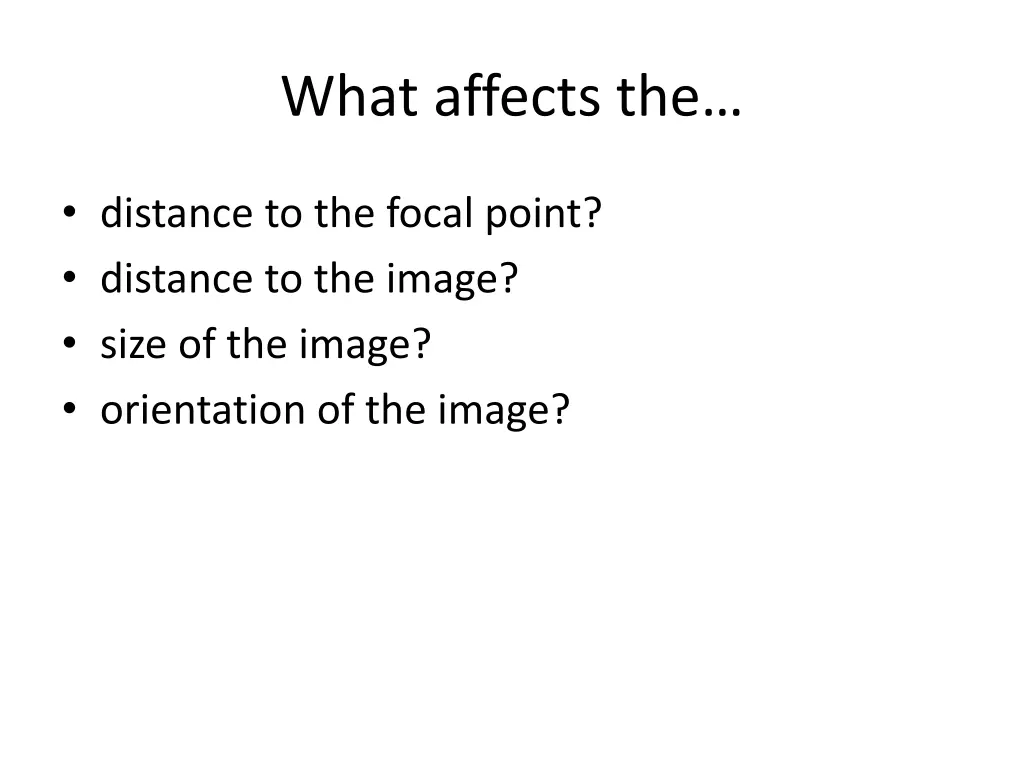 what affects the