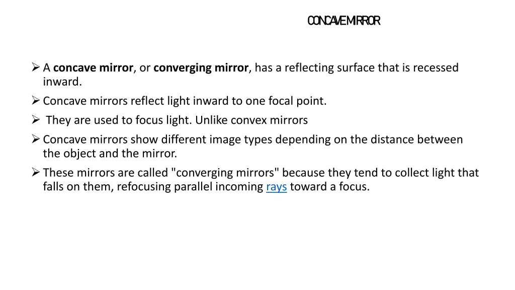 c on c a ve m irror