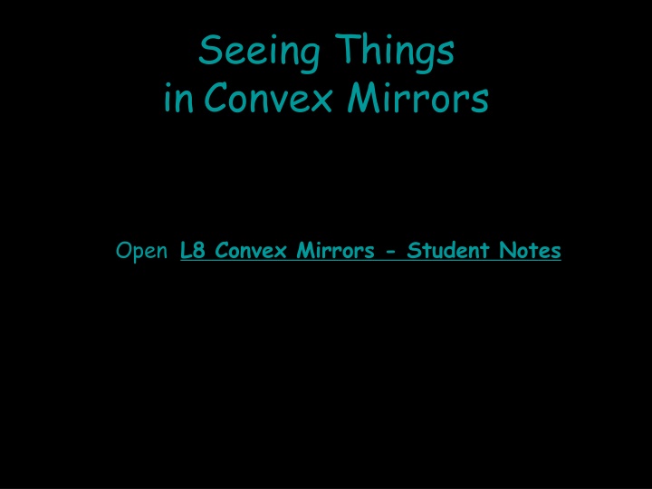 seeing things in convex mirrors
