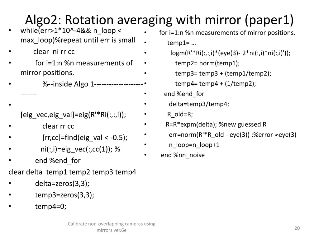 algo2 rotation averaging with mirror paper1 while