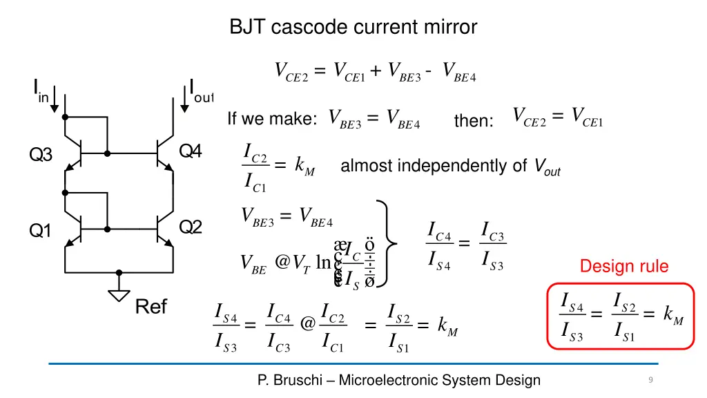 bjt cascode current mirror