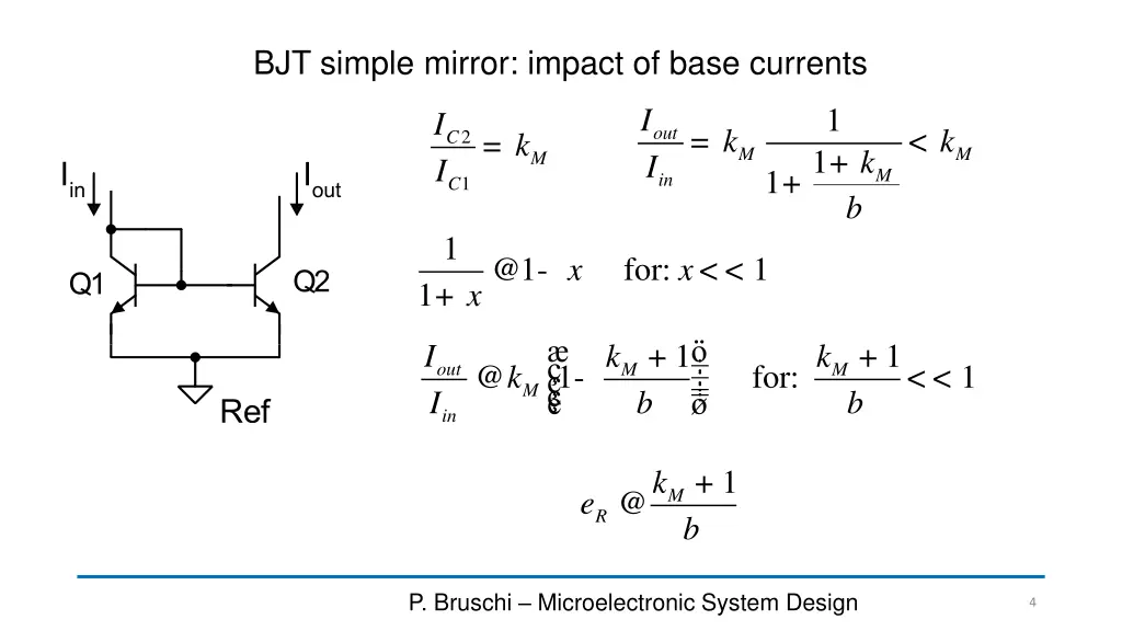 bjt simple mirror impact of base currents 1