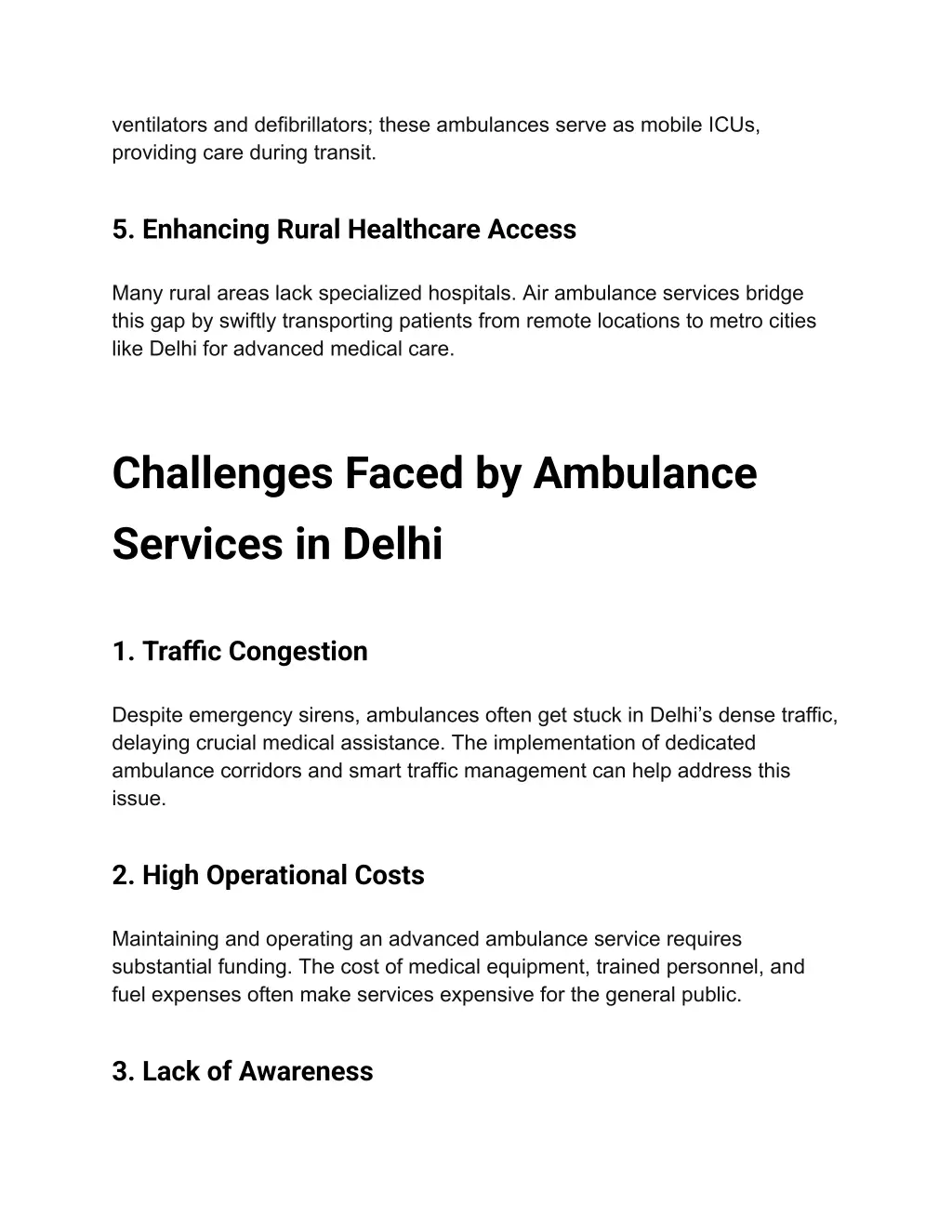ventilators and defibrillators these ambulances