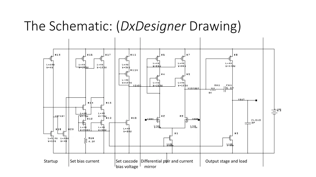 the schematic dxdesigner drawing