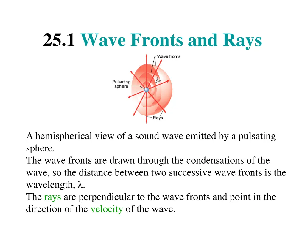 25 1 wave fronts and rays