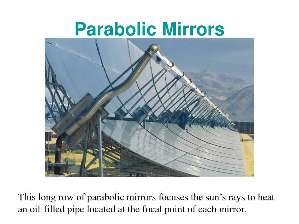 parabolic mirrors
