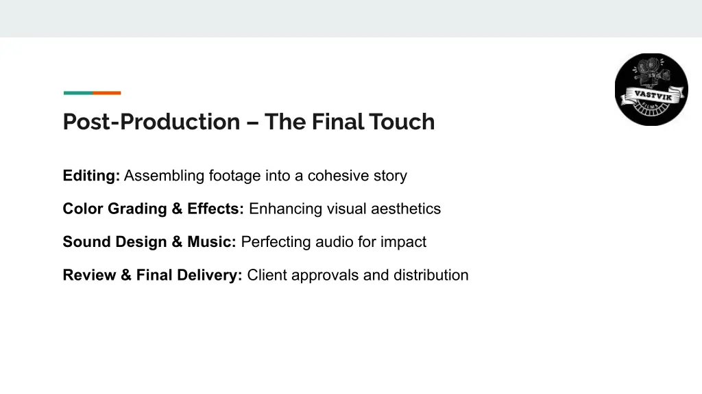 post production the final touch