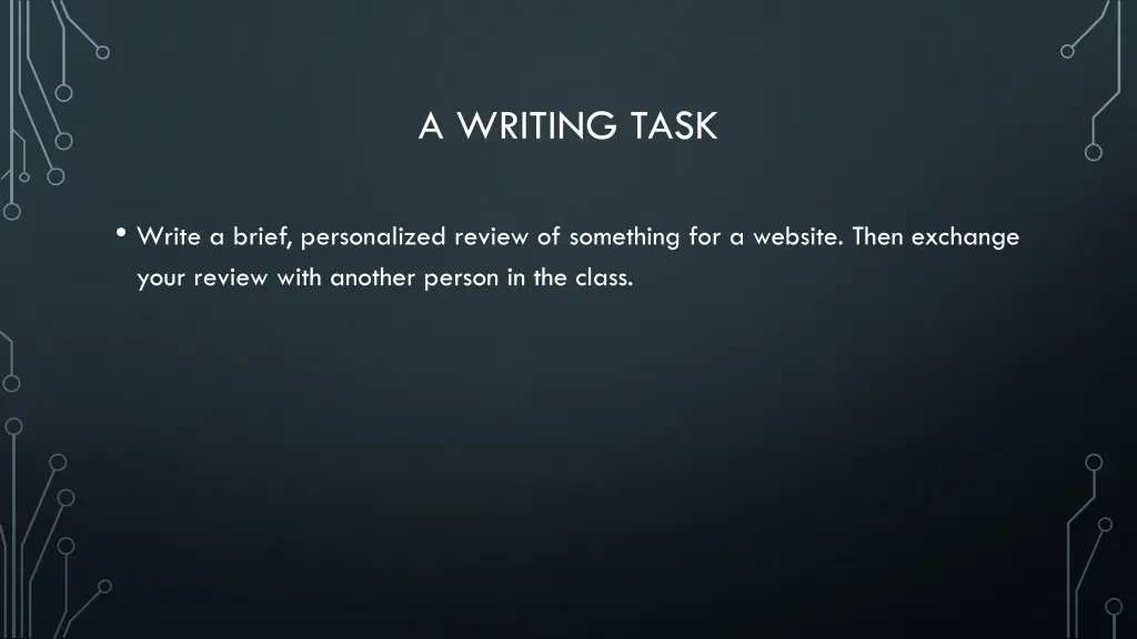 a writing task