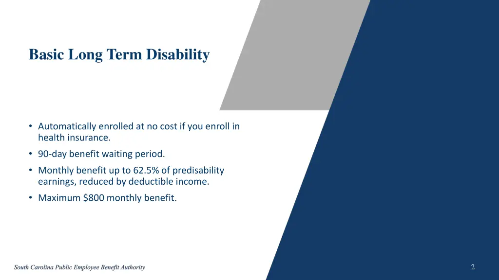 basic long term disability