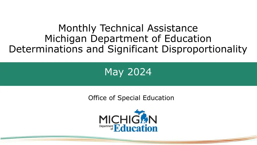 monthly technical assistance michigan department