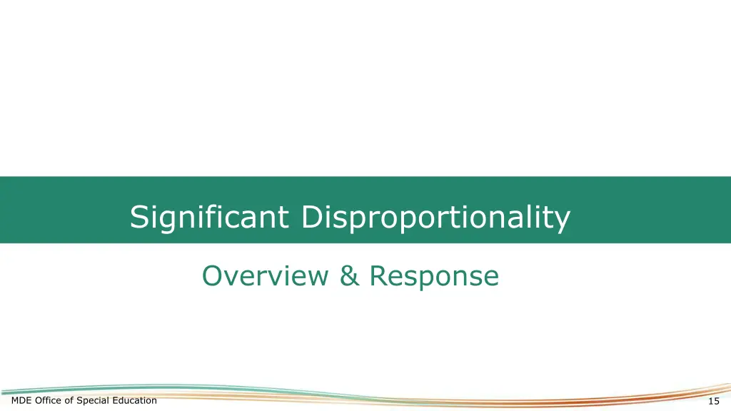 significant disproportionality