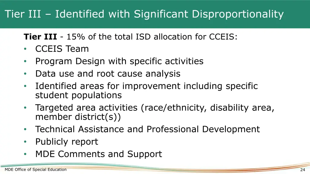 tier iii identified with significant