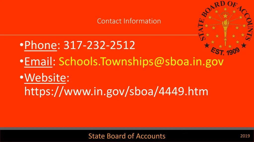 contact information