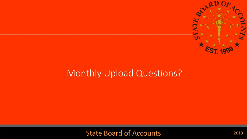 monthly upload questions