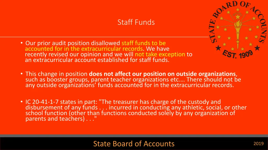 staff funds