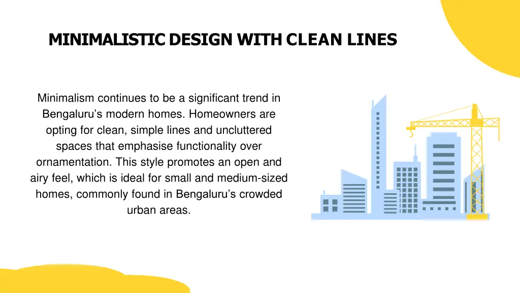 minimalistic design with clean lines