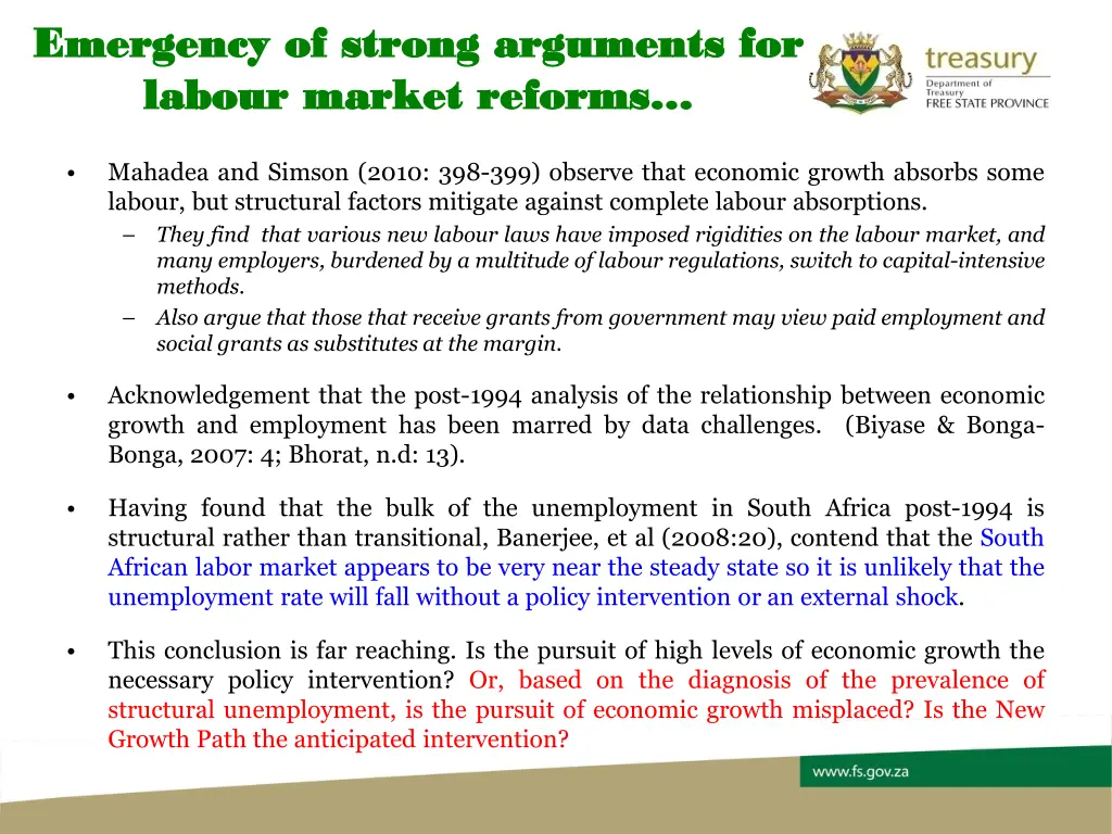 emergency of strong arguments for emergency