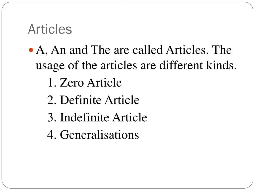 articles