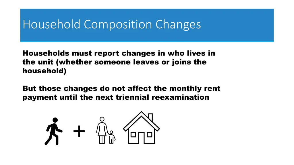 household composition changes