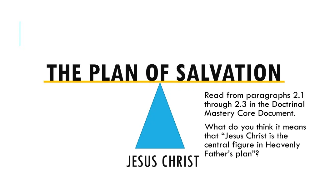 the plan of salvation 1