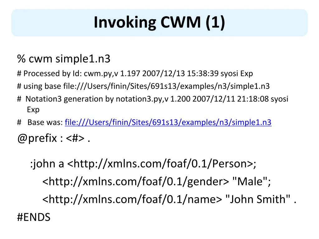 invoking cwm 1